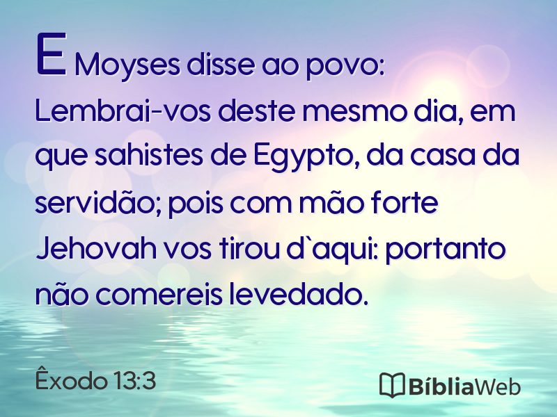 Êxodo 13:3 em imagem para compartilhar