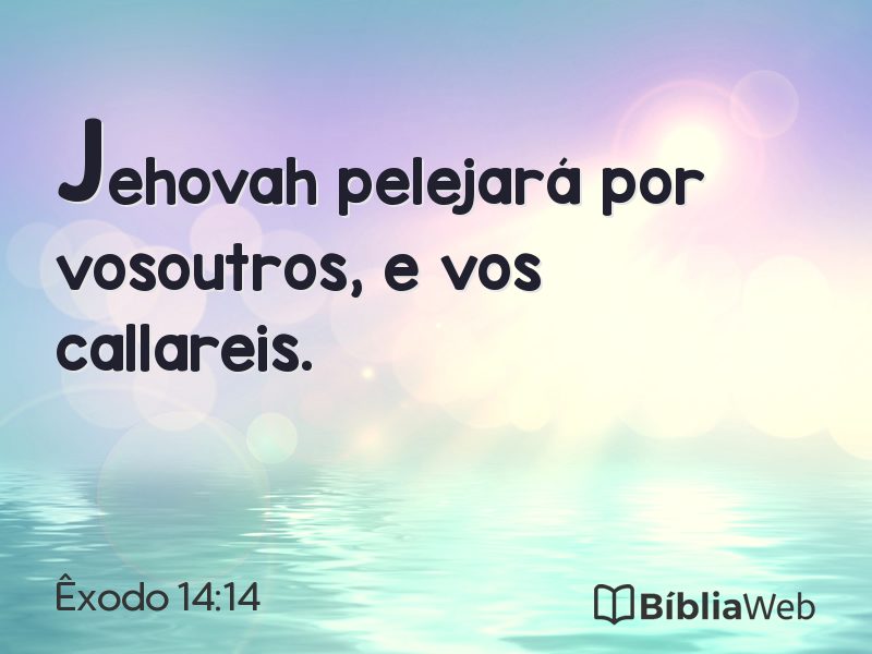Êxodo 14:14 em imagem para compartilhar