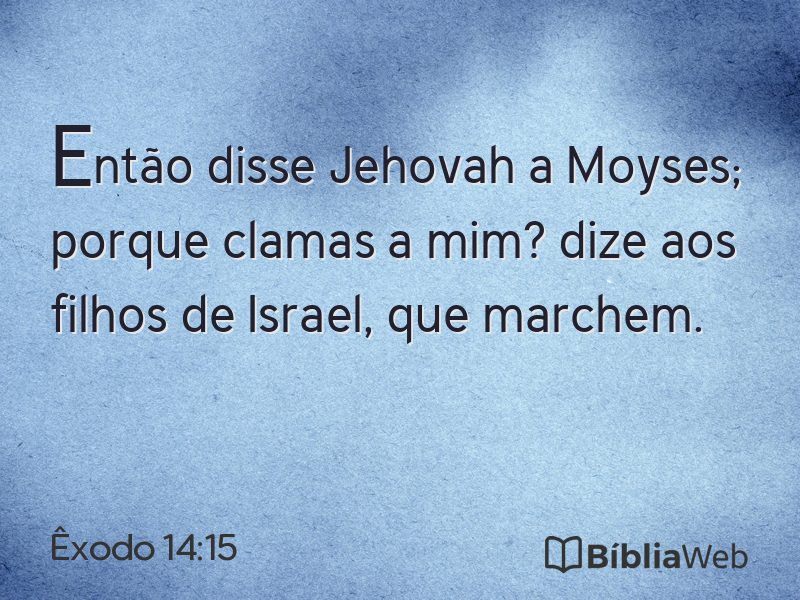 Êxodo 14:15 em imagem para compartilhar