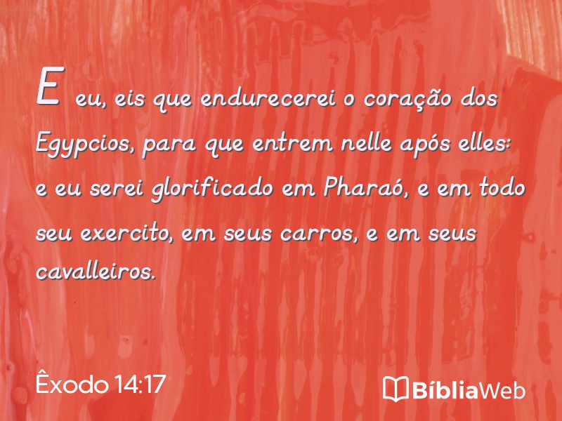 Êxodo 14:17 em imagem para compartilhar