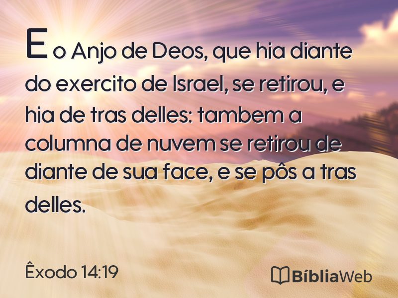 Êxodo 14:19 em imagem para compartilhar