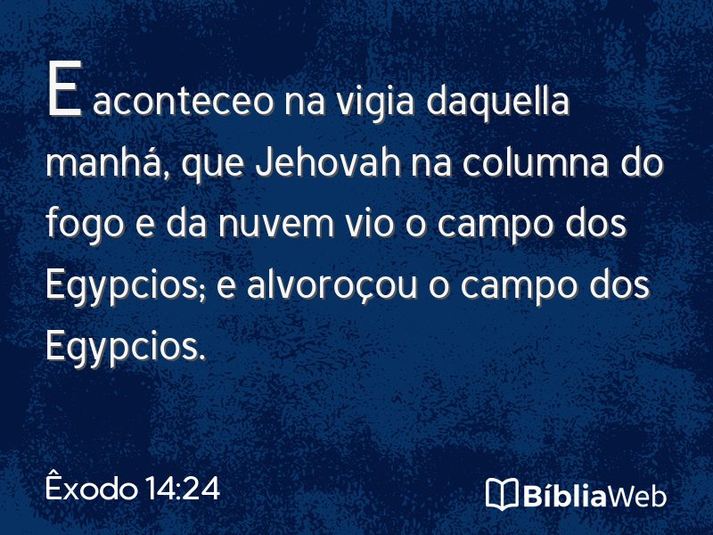 Êxodo 14:24 em imagem para compartilhar