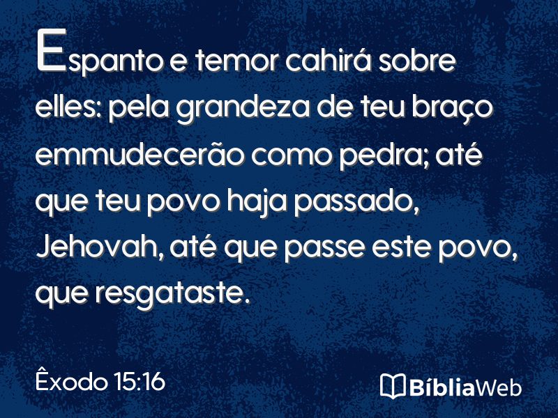 Êxodo 15:16 em imagem para compartilhar