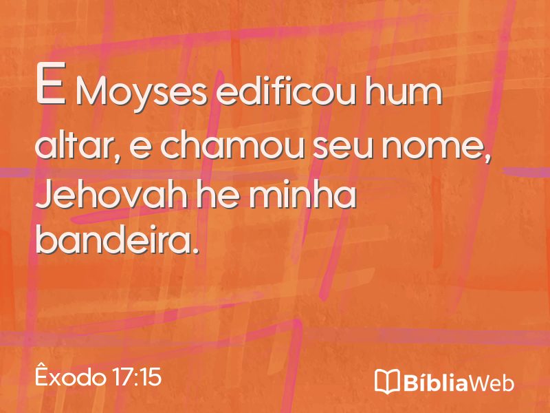 Êxodo 17:15 em imagem para compartilhar