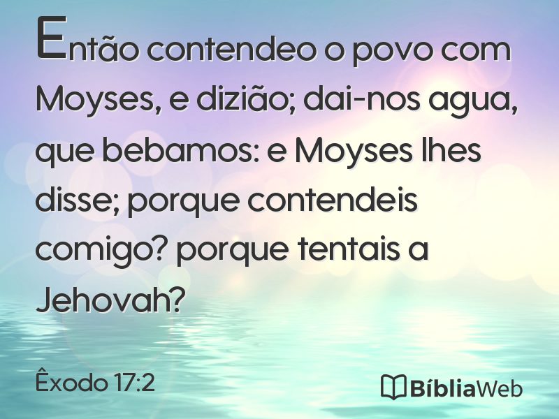 Êxodo 17:2 em imagem para compartilhar