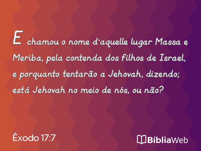 Êxodo 17:7 em imagem para compartilhar