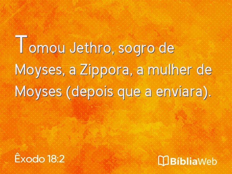 Êxodo 18:2 em imagem para compartilhar