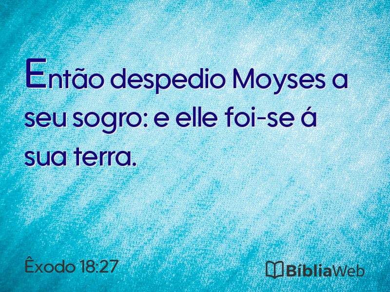 Êxodo 18:27 em imagem para compartilhar