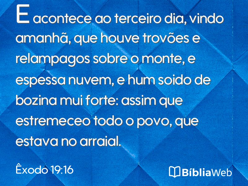 Êxodo 19:16 em imagem para compartilhar