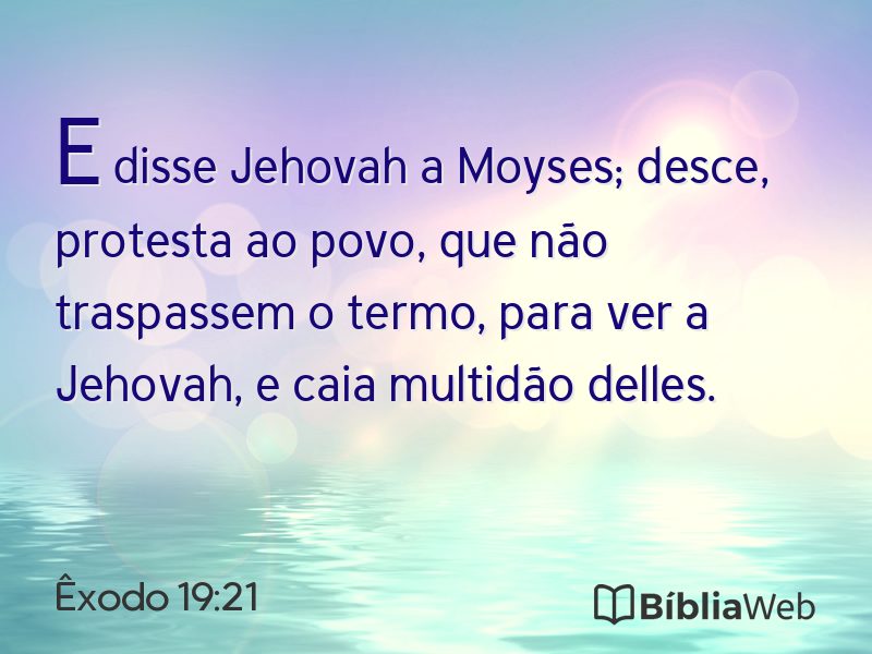 Êxodo 19:21 em imagem para compartilhar