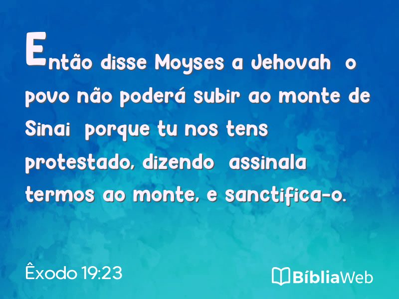 Êxodo 19:23 em imagem para compartilhar