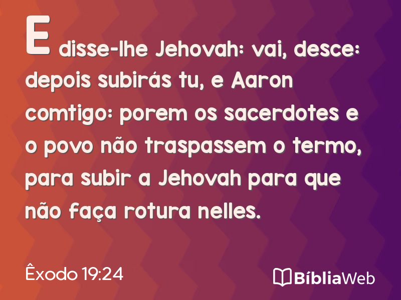 Êxodo 19:24 em imagem para compartilhar