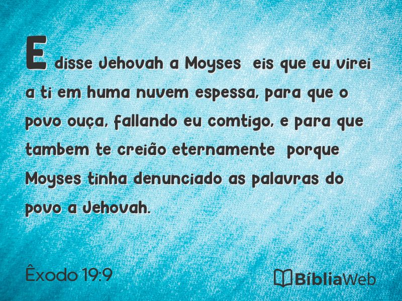 Êxodo 19:9 em imagem para compartilhar