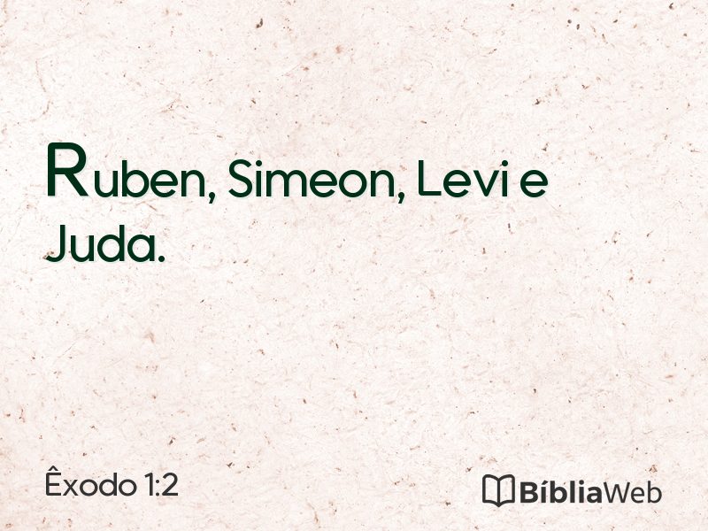 Êxodo 1:2 em imagem para compartilhar