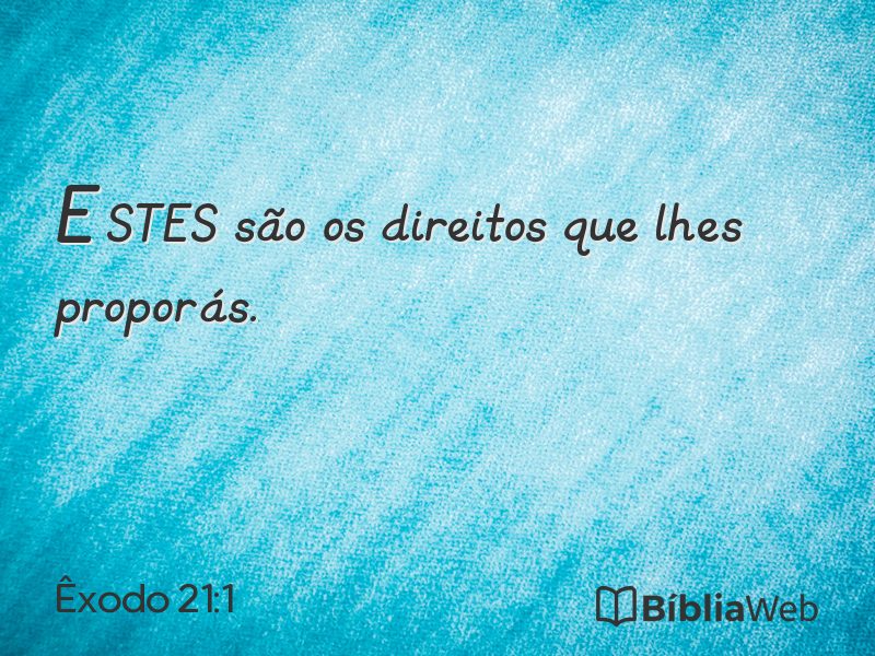 Êxodo 21:1 em imagem para compartilhar