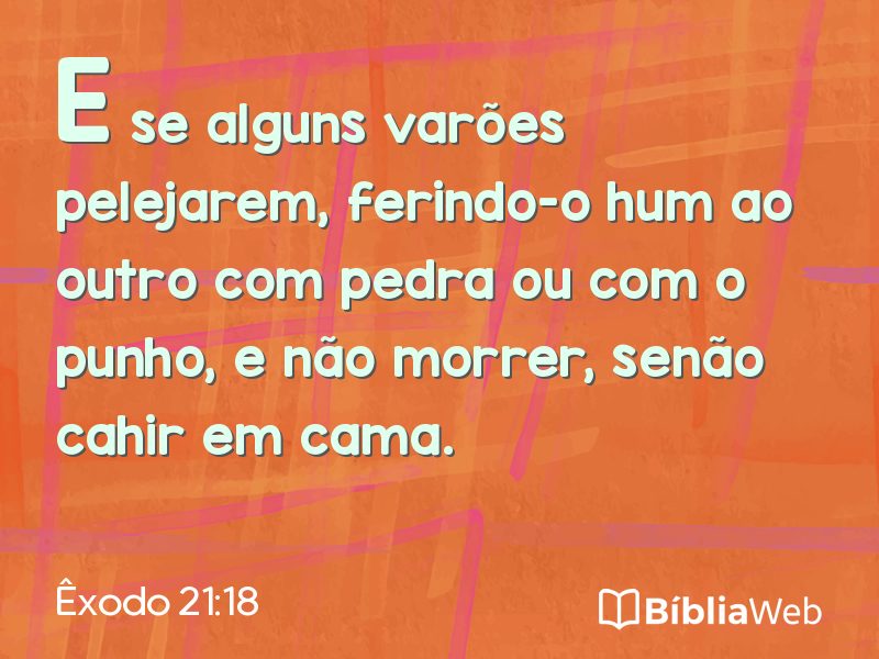 Êxodo 21:18 em imagem para compartilhar