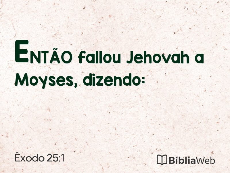 Êxodo 25:1 em imagem para compartilhar