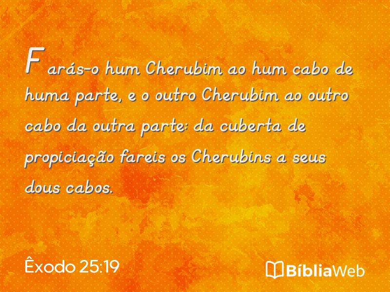 Êxodo 25:19 em imagem para compartilhar
