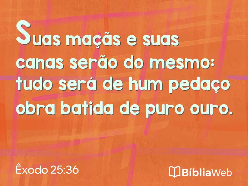 Êxodo 25:36 em imagem para compartilhar