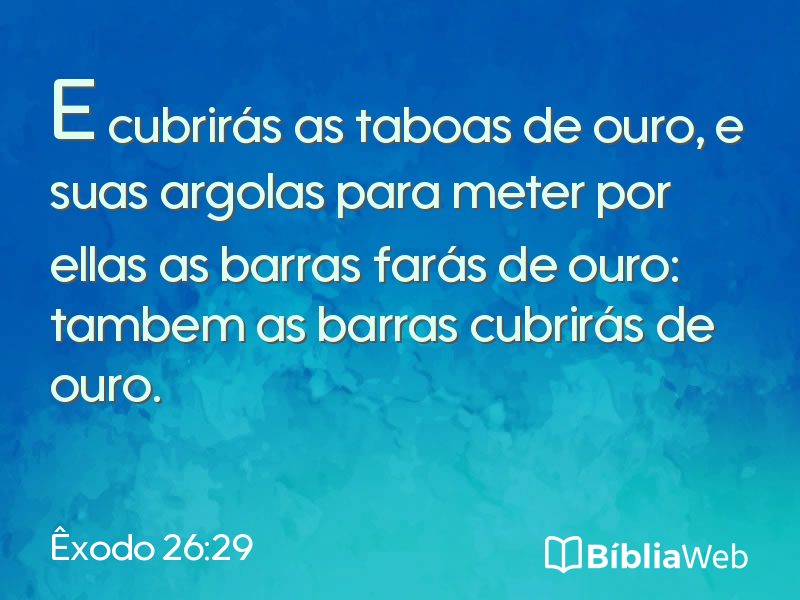 Êxodo 26:29 em imagem para compartilhar