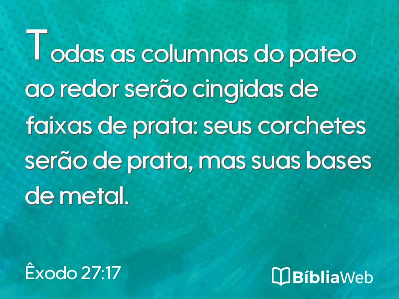 Êxodo 27:17 em imagem para compartilhar