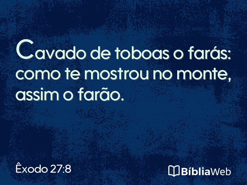 Êxodo 27:8 em imagem para compartilhar