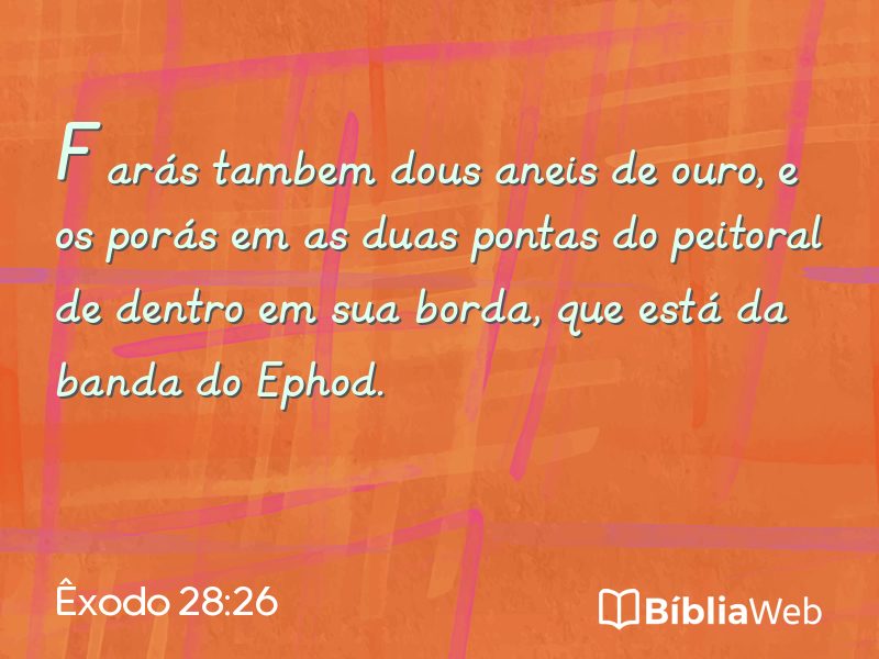 Êxodo 28:26 em imagem para compartilhar