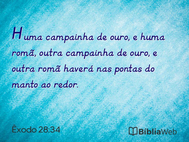 Êxodo 28:34 em imagem para compartilhar