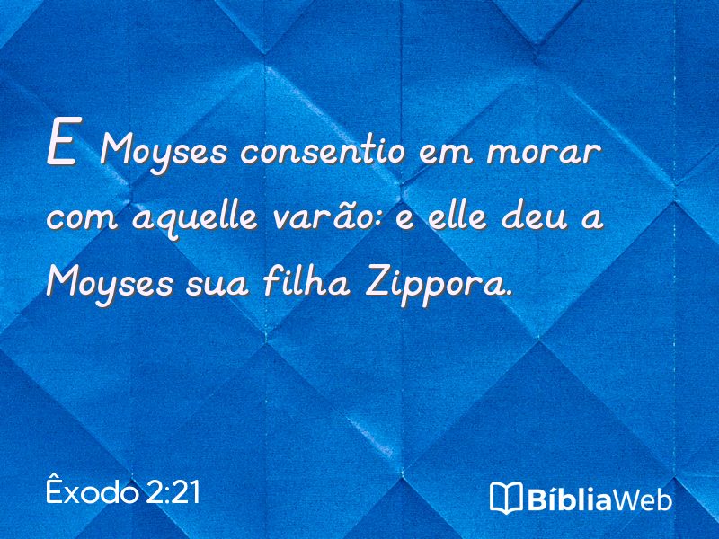 Êxodo 2:21 em imagem para compartilhar