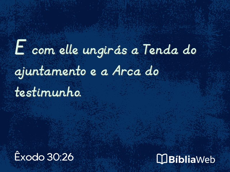 Êxodo 30:26 em imagem para compartilhar