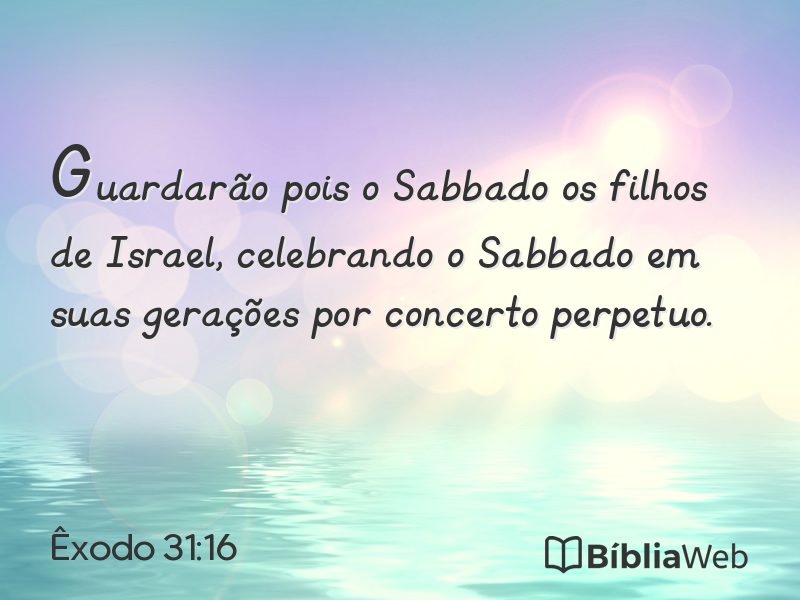 Êxodo 31:16 em imagem para compartilhar