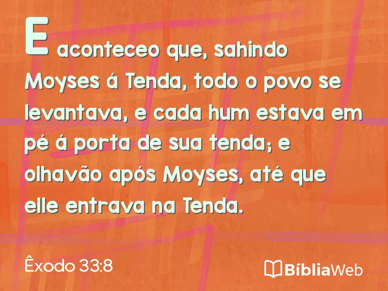 Êxodo 33:8 em imagem para compartilhar