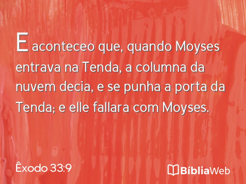 Êxodo 33:9 em imagem para compartilhar
