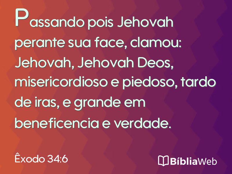 Êxodo 34:6 em imagem para compartilhar