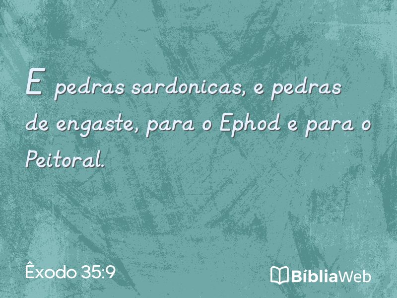 Êxodo 35:9 em imagem para compartilhar