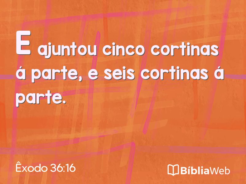 Êxodo 36:16 em imagem para compartilhar