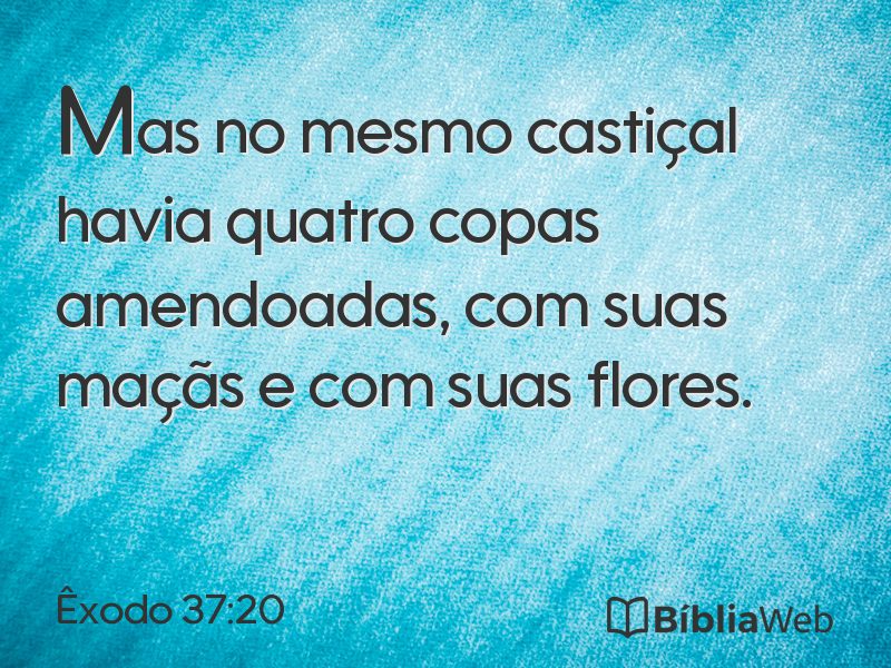 Êxodo 37:20 em imagem para compartilhar