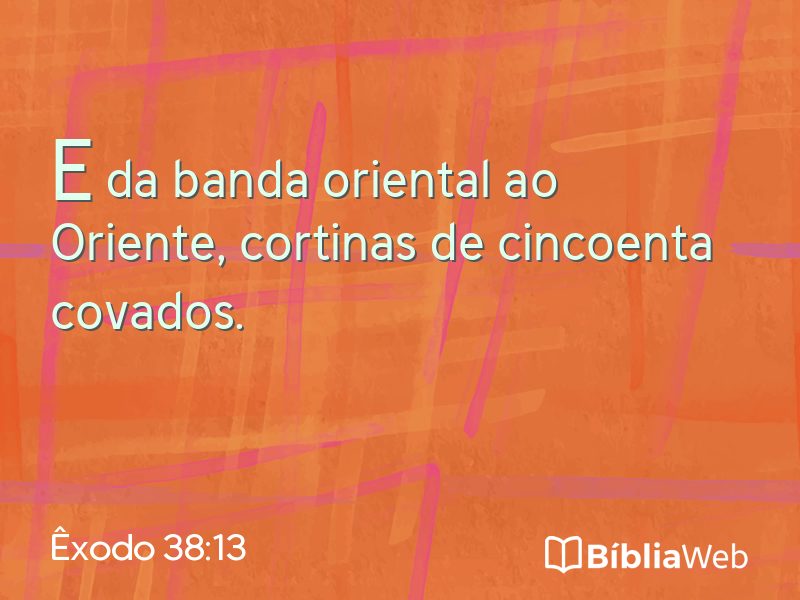 Êxodo 38:13 em imagem para compartilhar
