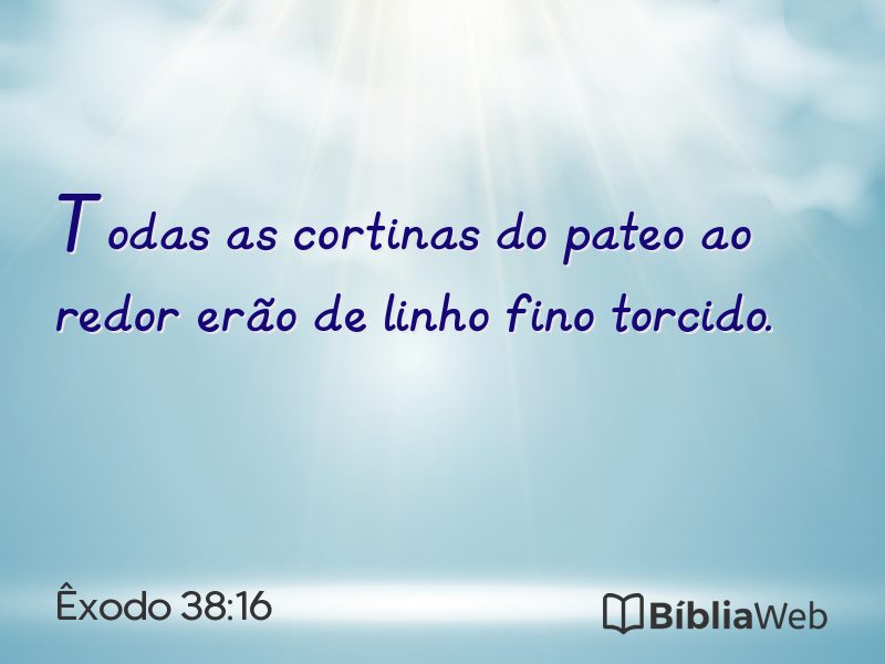 Êxodo 38:16 em imagem para compartilhar