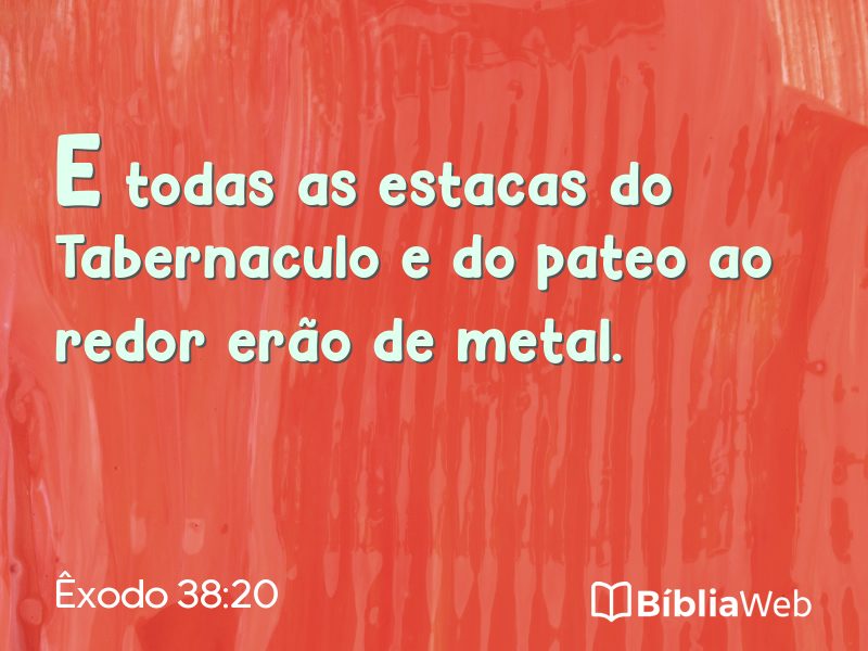 Êxodo 38:20 em imagem para compartilhar
