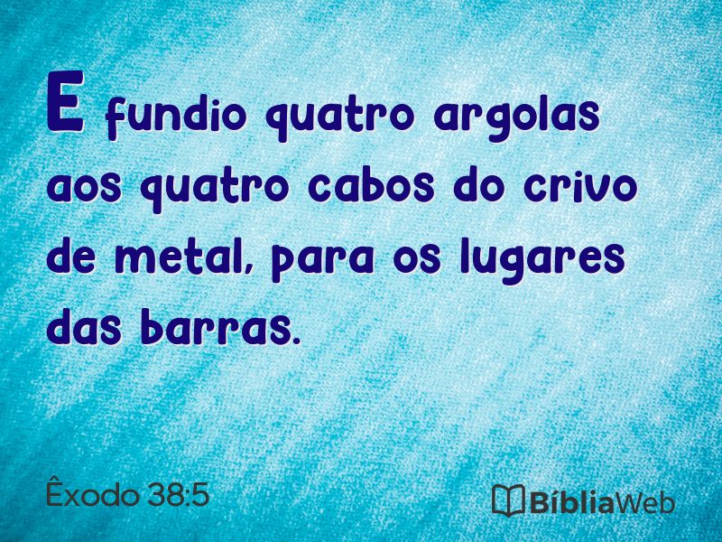Êxodo 38:5 em imagem para compartilhar