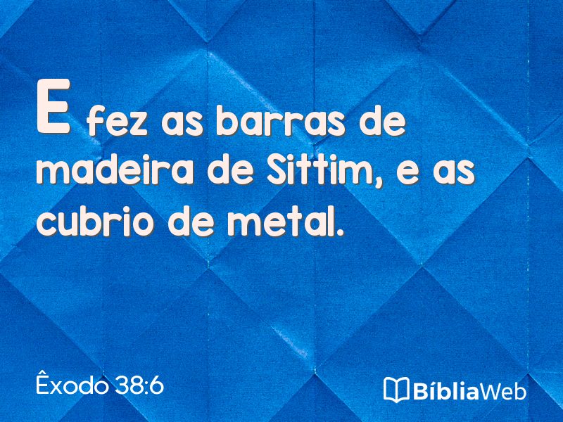 Êxodo 38:6 em imagem para compartilhar