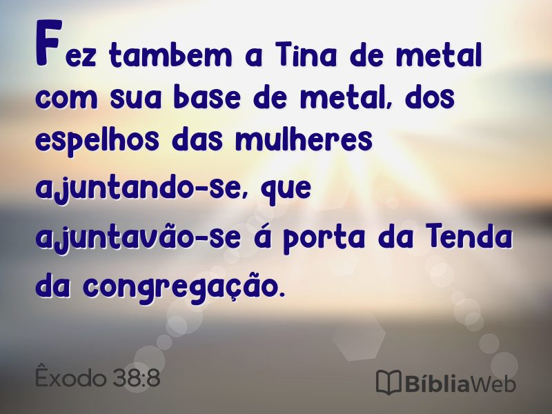 Êxodo 38:8 em imagem para compartilhar