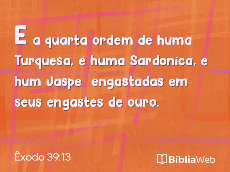Êxodo 39:13 em imagem para compartilhar