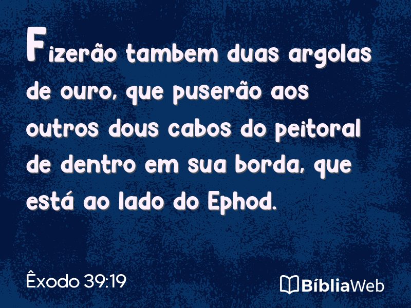 Êxodo 39:19 em imagem para compartilhar