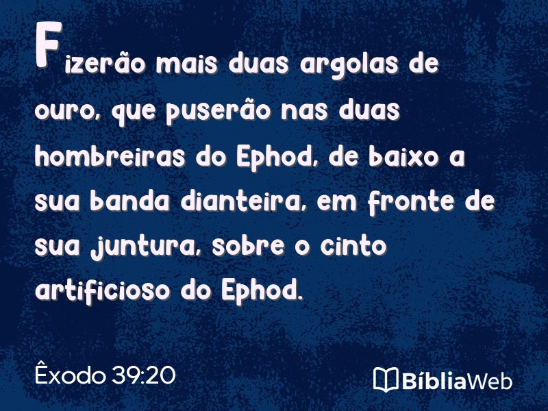 Êxodo 39:20 em imagem para compartilhar