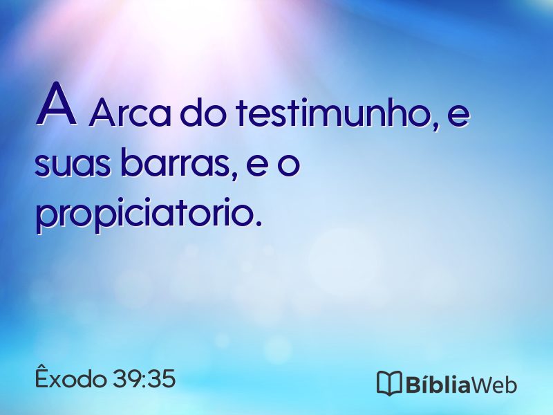 Êxodo 39:35 em imagem para compartilhar