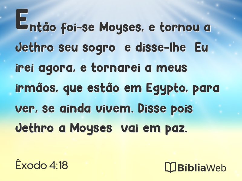 Êxodo 4:18 em imagem para compartilhar