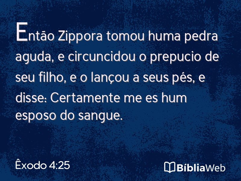 Êxodo 4:25 em imagem para compartilhar