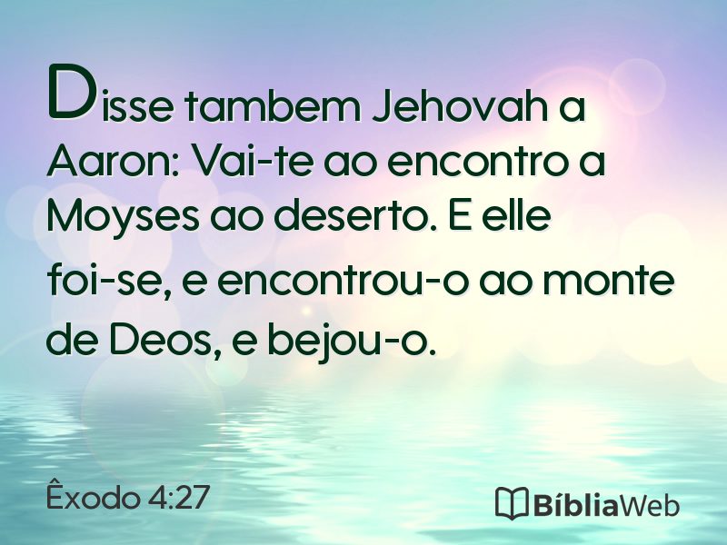 Êxodo 4:27 em imagem para compartilhar
